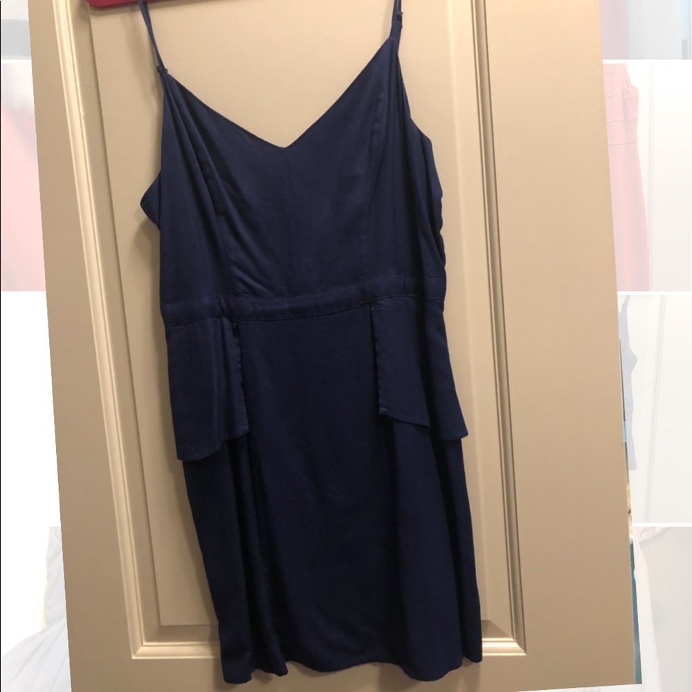 Super cute half peplum dress!